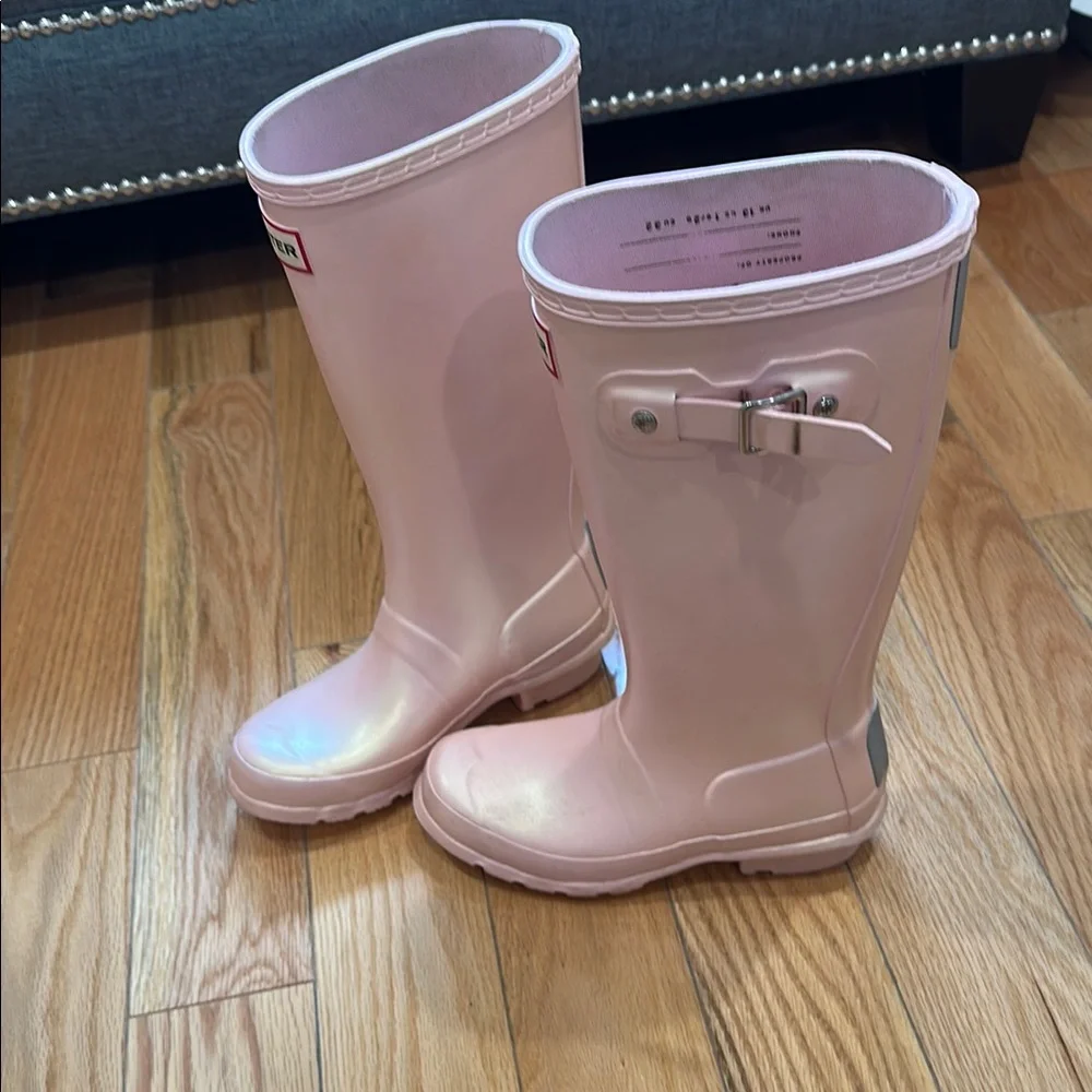Hunter Kids Pink Rain & Snow Boots